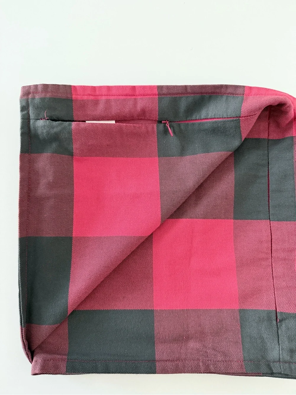 Pottery Barn Red and Black Buffalo Plaid Pillow Shams Set of 2